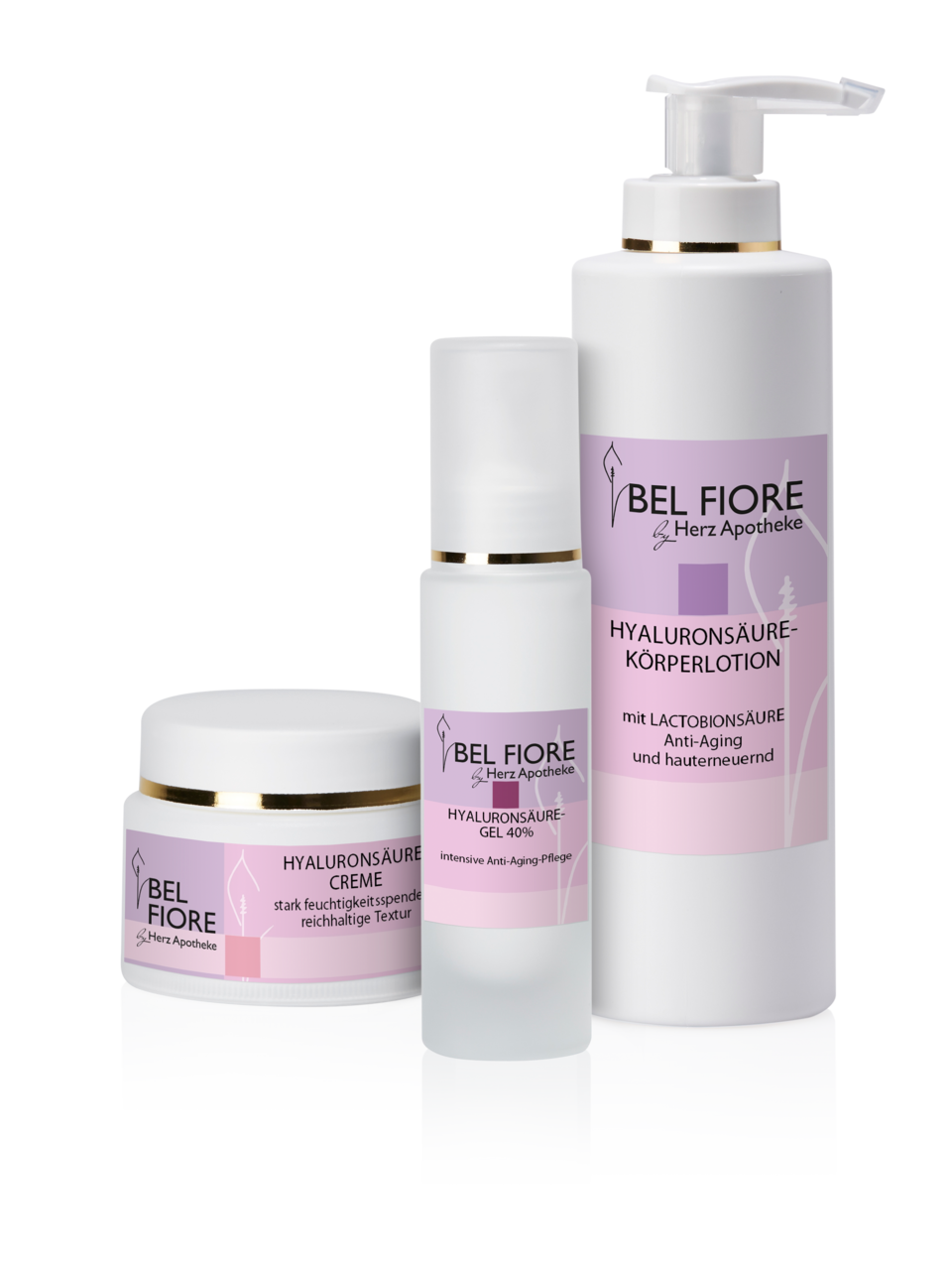 Cremedose und Tiegel Bel Fiore